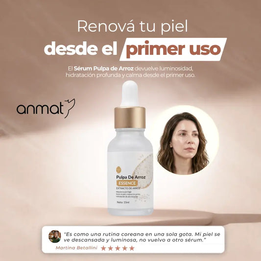Sérum Pulpa de Arroz - Hidrata, Calma e Ilumina tu piel con 4 Activos Coreanos