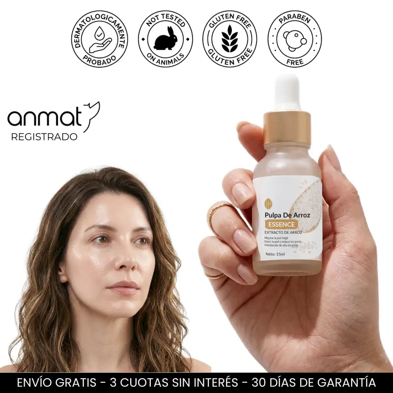 Sérum Pulpa de Arroz - Hidrata, Calma e Ilumina tu piel con 4 Activos Coreanos